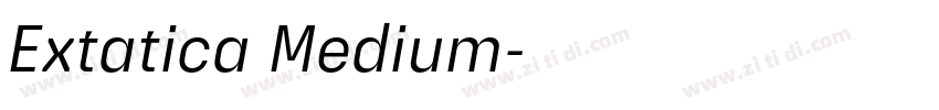 Extatica Medium字体转换